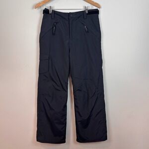 Obermeyer Carve Cargo Ski Pants Black Youth‎ Size 14-16 Winter warm outdoors